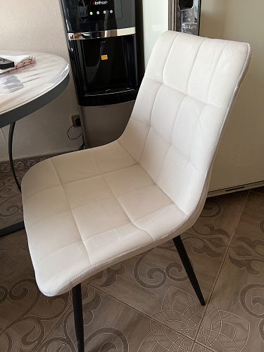 Стул на металлокаркасе Sidra beige / black фото покупателя 1